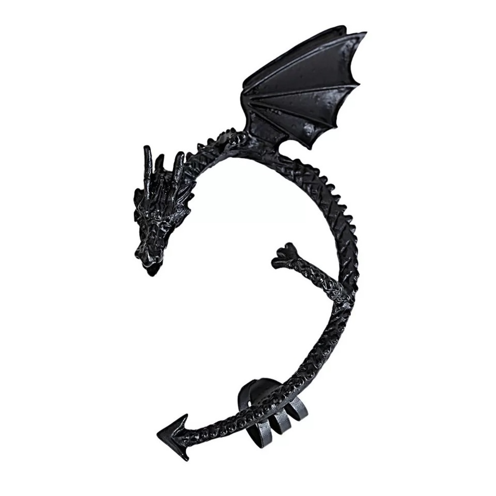 Dragon Ear Cuff in black
